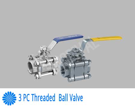 3 PC Threaded Ball Valve