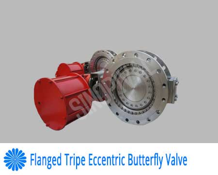 flanged triple eccentric butterfly 