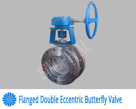 flanged double eccentric butterfly valve