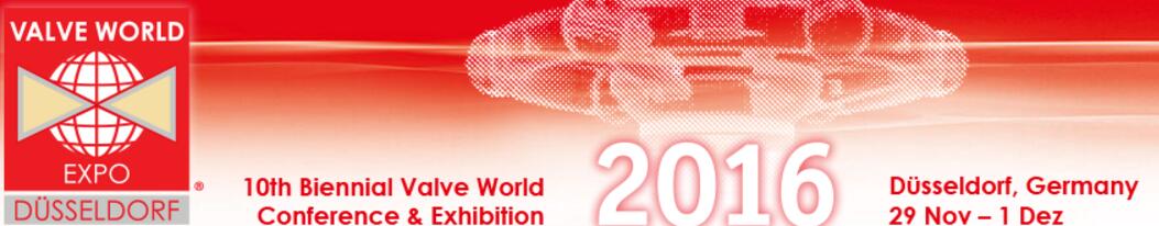 Valveworld Expo 2016 Germany - Butterfly valve ball valve gate valve ...